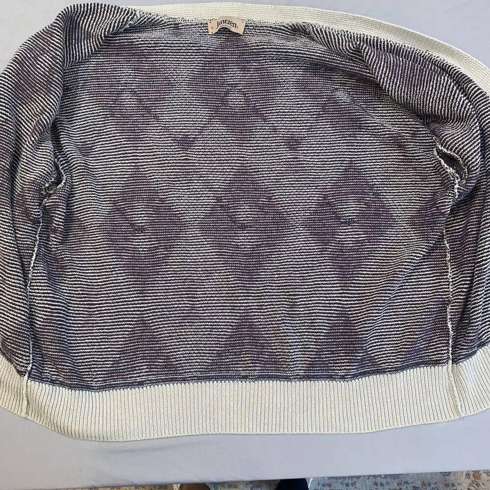 Vintage Jantzen Men’s Size Large Pullover Sweater Geometric Grandpa Made In USA - Picture 5 of 7